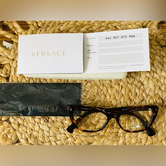 Versace Brown Tortoiseshell Glasses